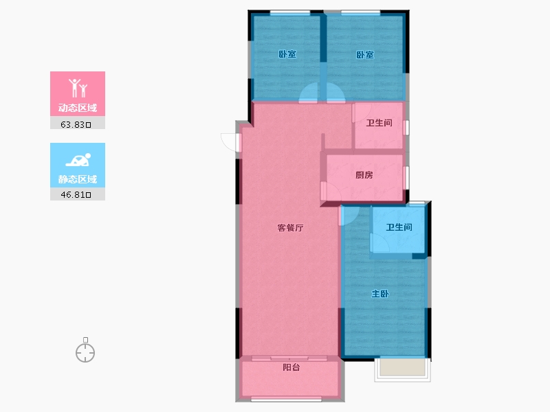 河南省-洛阳市-正商城-99.15-户型库-动静分区