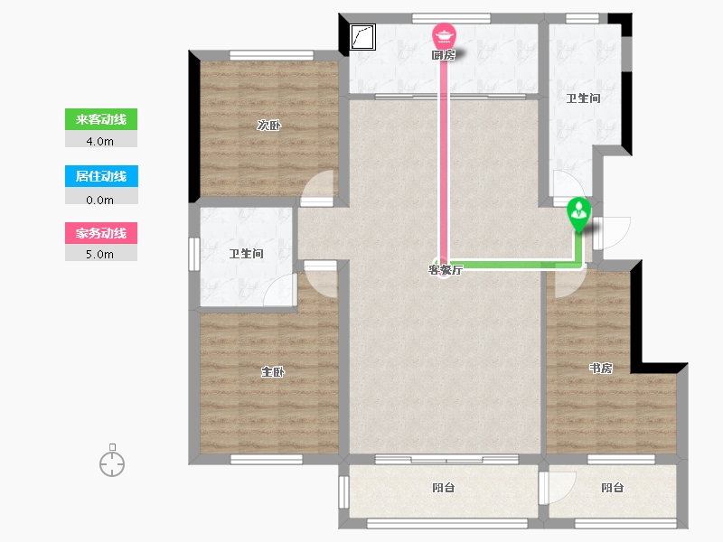 新疆维吾尔自治区-塔城地区-天合家苑小区-三期-123.00-户型库-动静线