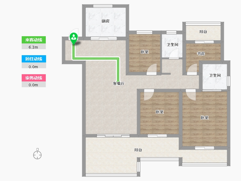 江苏省-镇江市-扬中吾悦广场·迎宾府-112.00-户型库-动静线