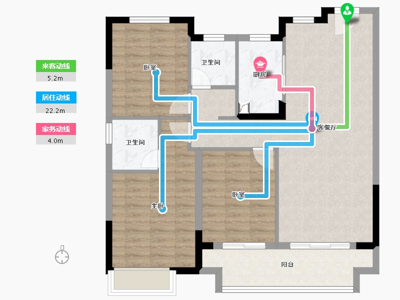 湖北省-武汉市-宝业航天府-91.20-户型库-动静线