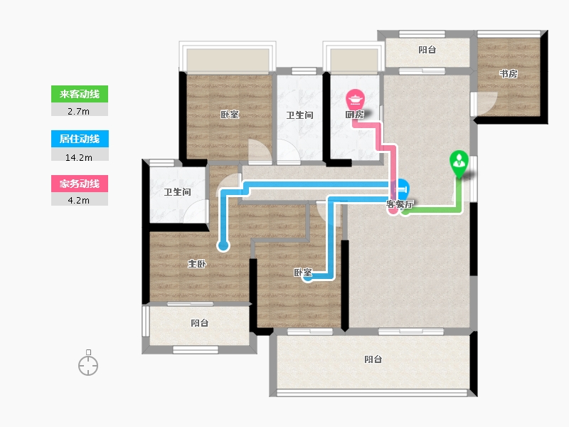 湖南省-衡阳市-新悦城-93.77-户型库-动静线