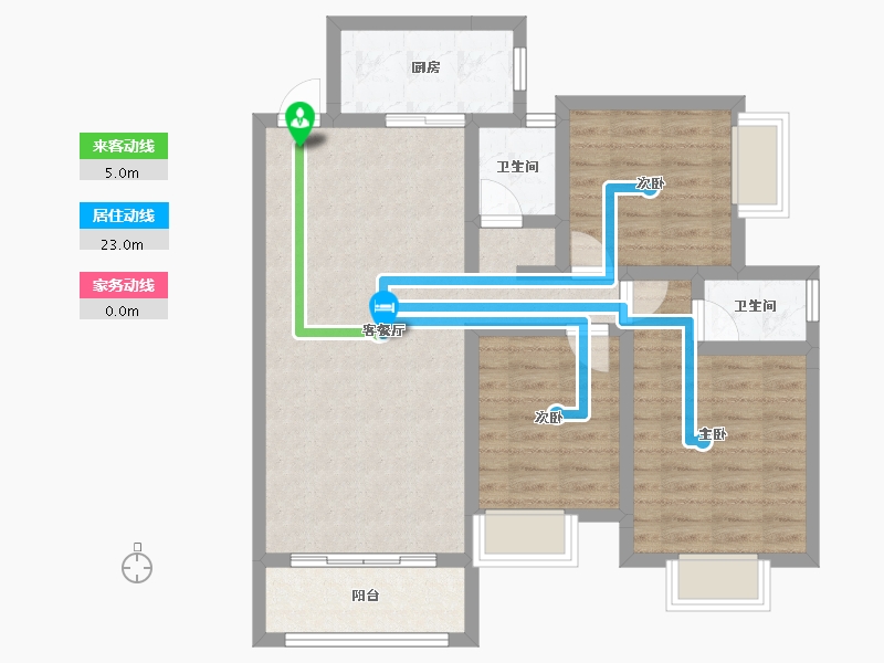 湖南省-湘潭市-​吉润华府-82.09-户型库-动静线