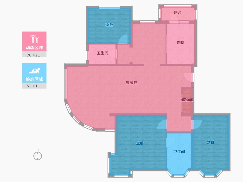 北京-北京市-城南嘉园-益城园-150.00-户型库-动静分区