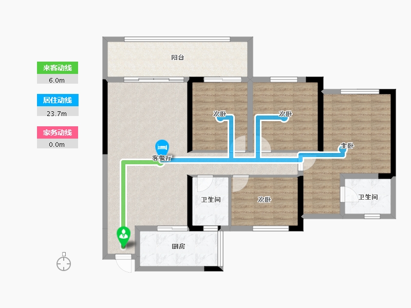 四川省-宜宾市-远达兰庭-112.63-户型库-动静线