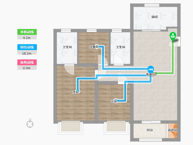 山西省-太原市-保利金地迎泽上品-82.00-户型库-动静线