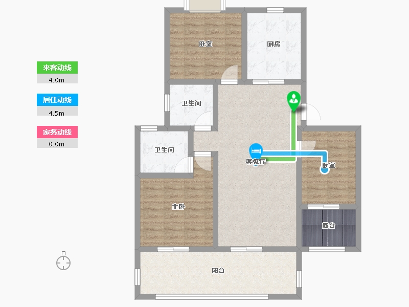 云南省-德宏傣族景颇族自治州-银发·田园栖院-100.58-户型库-动静线