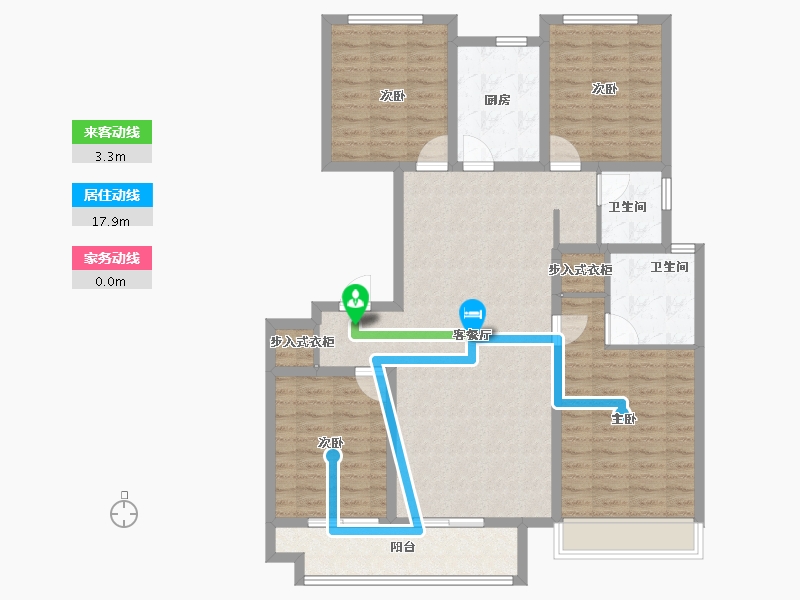 山东省-烟台市-国泰海韵华府-120.00-户型库-动静线