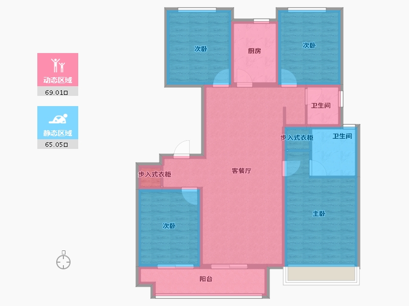 山东省-烟台市-国泰海韵华府-120.00-户型库-动静分区