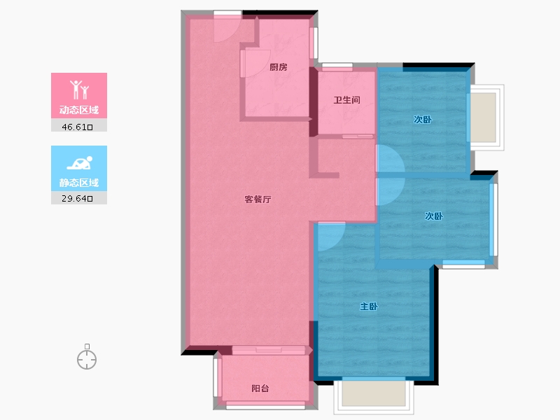 广东省-惠州市-雅居乐都汇雅郡-68.00-户型库-动静分区