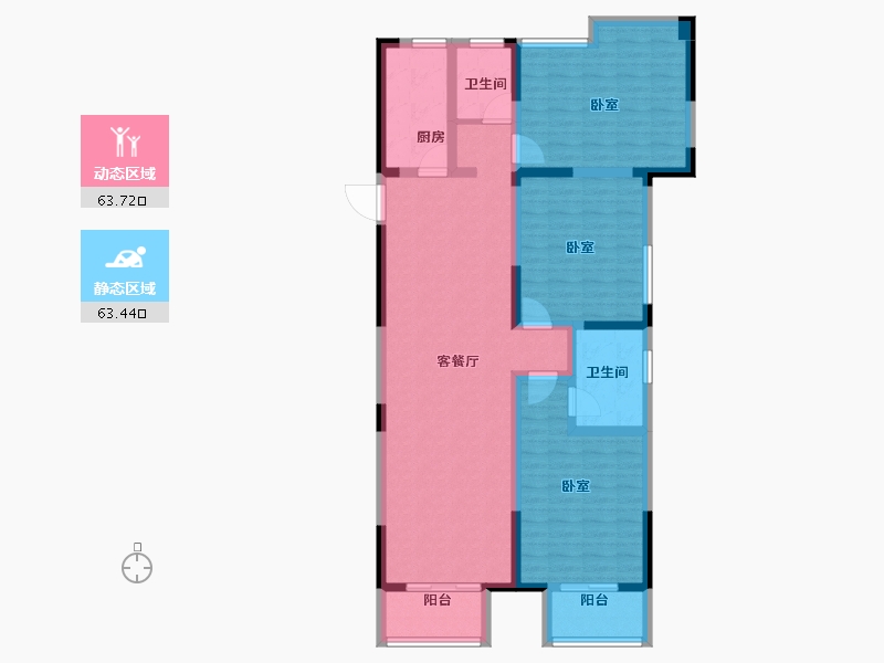 安徽省-马鞍山市-春天学府-113.51-户型库-动静分区