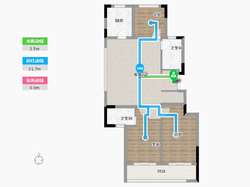 浙江省-绍兴市-元垄镜庐-92.28-户型库-动静线