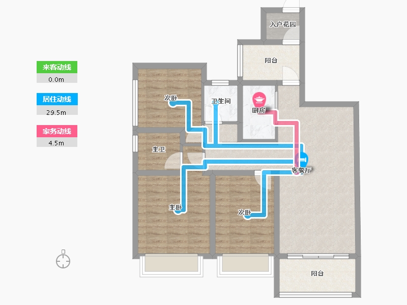 四川省-成都市-雅居乐锦尚雅宸-87.07-户型库-动静线