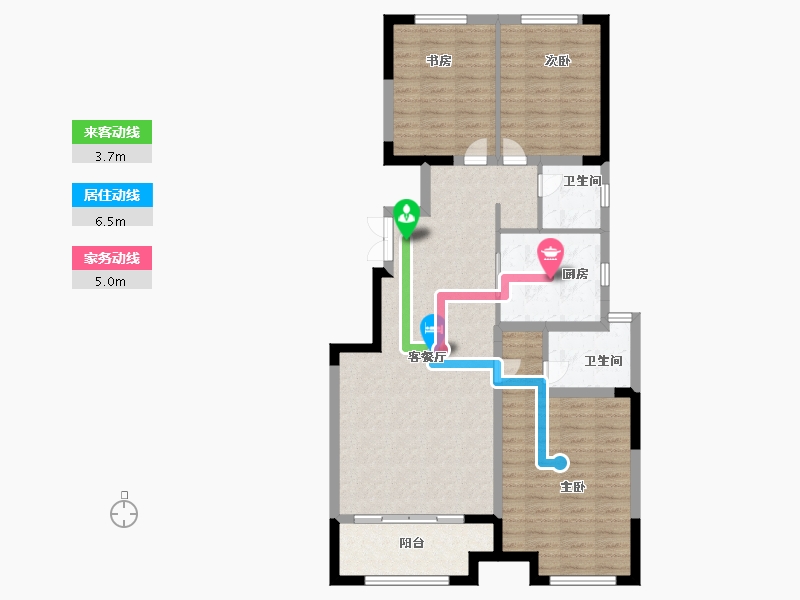 山东省-德州市-双企·龙城和悦府-95.00-户型库-动静线