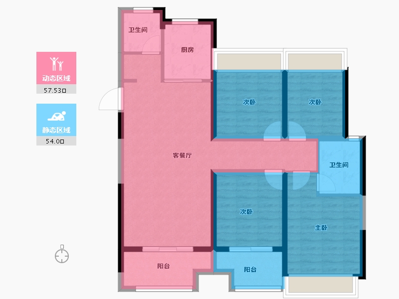 安徽省-巢湖市-明发江湾新城-99.24-户型库-动静分区