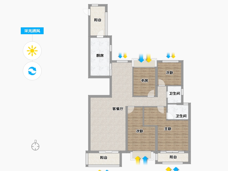 福建省-漳州市-信和御龙天下-123.21-户型库-采光通风