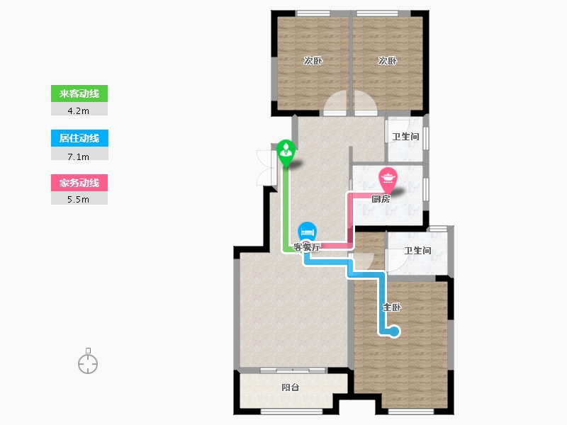 山东省-德州市-双企·龙城和悦府-115.01-户型库-动静线