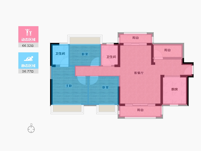 广东省-惠州市-时代可园-92.01-户型库-动静分区