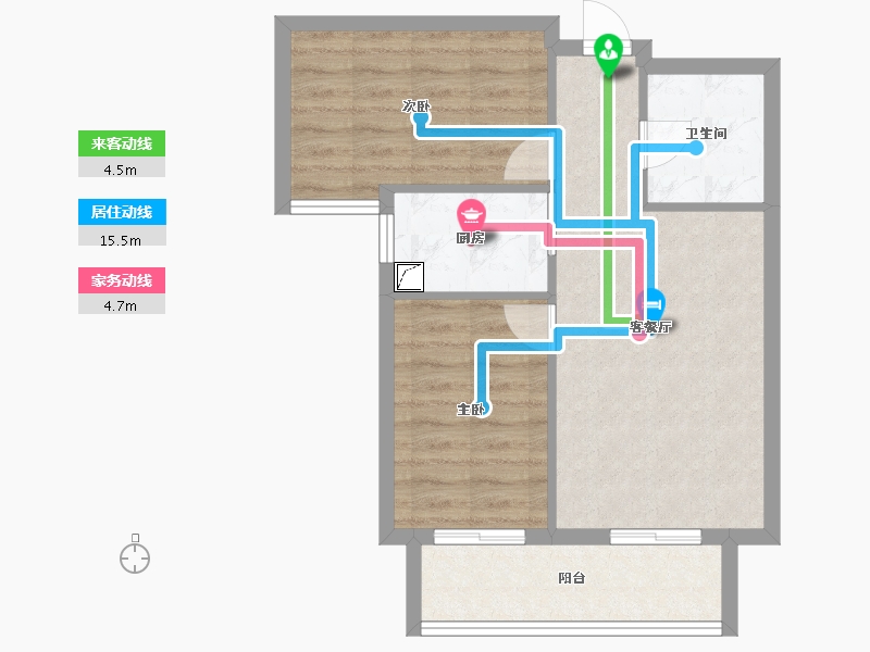 福建省-漳州市-信和御龙天下-57.30-户型库-动静线