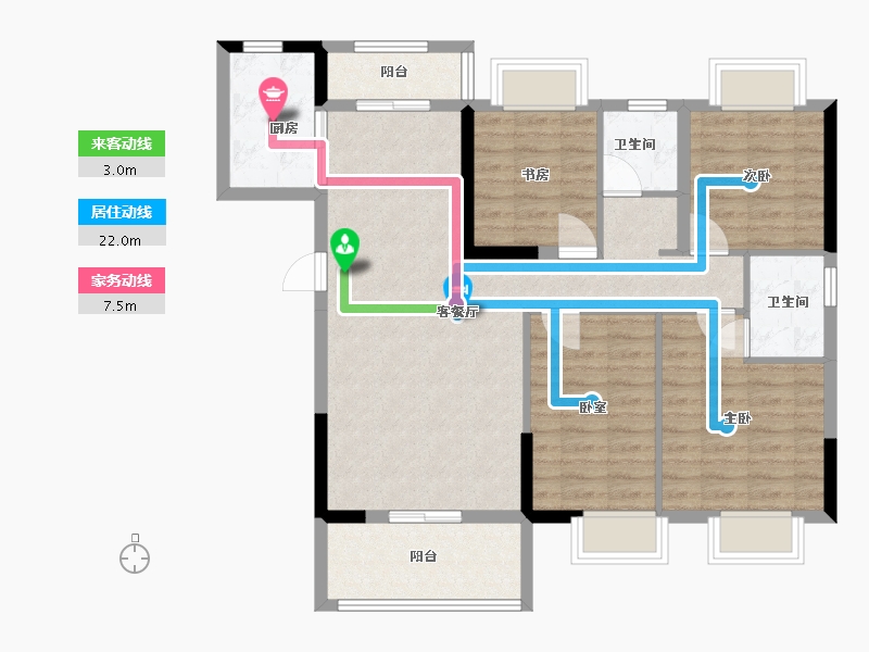 湖北省-宜昌市-厚德首府-99.00-户型库-动静线