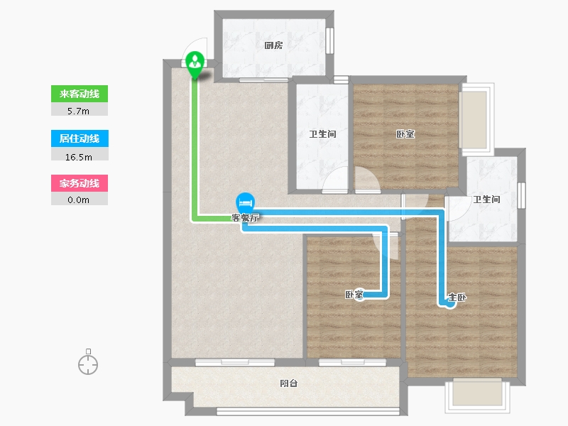 湖南省-邵阳市-阳光公园里-99.27-户型库-动静线