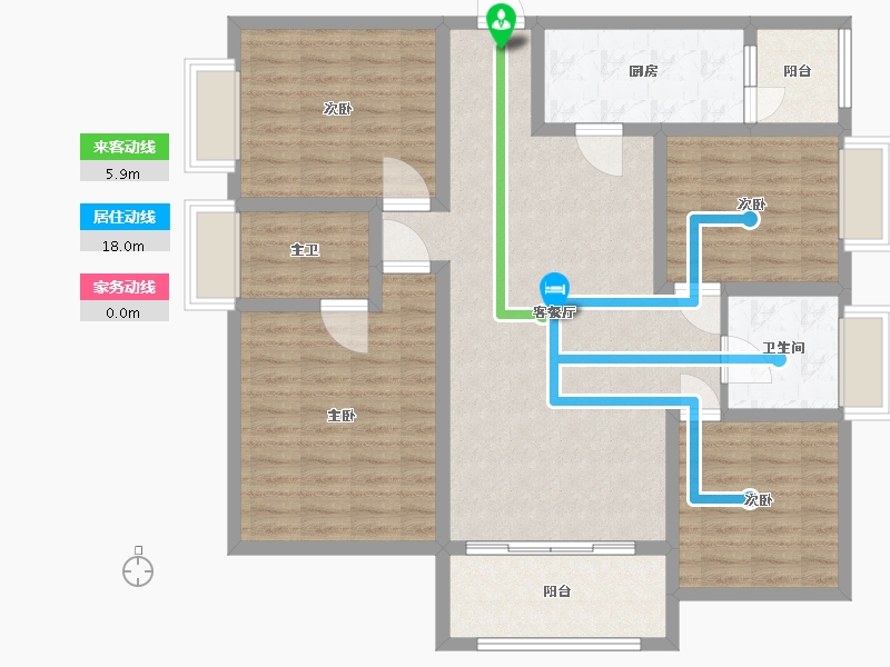 四川省-成都市-鹭湖宫19区长河湾-114.93-户型库-动静线