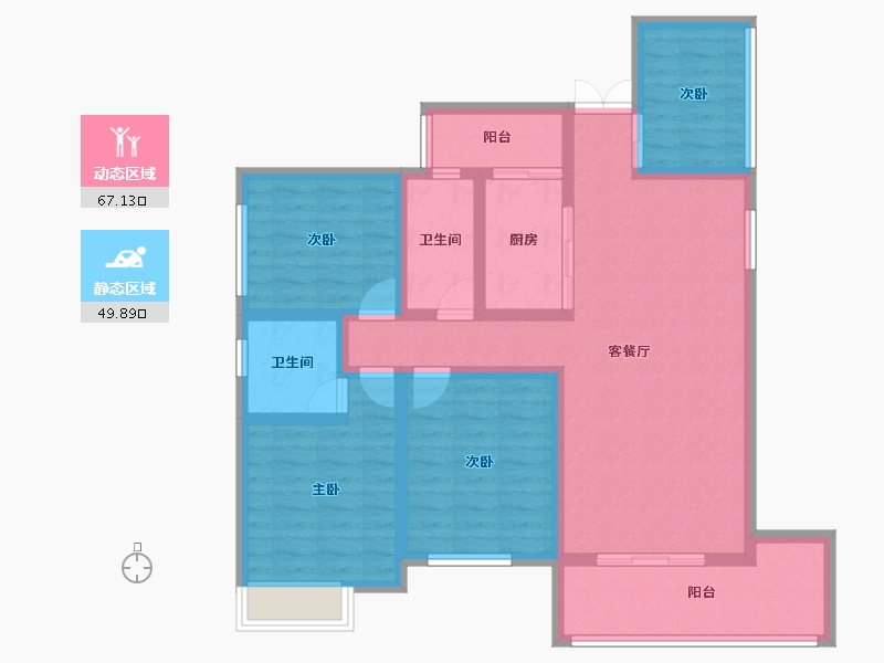 湖南省-邵阳市-汇菁国际-103.19-户型库-动静分区