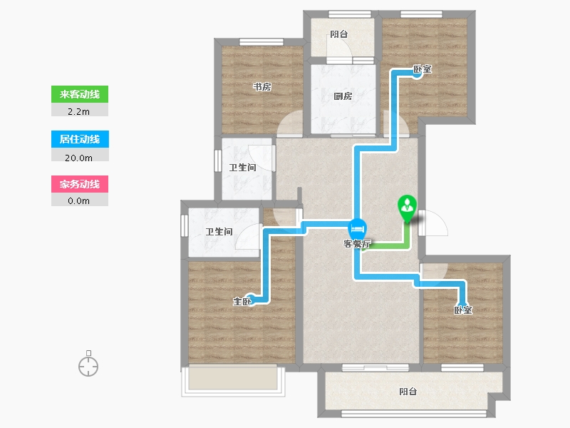 安徽省-马鞍山市-中梁时代江来-96.01-户型库-动静线