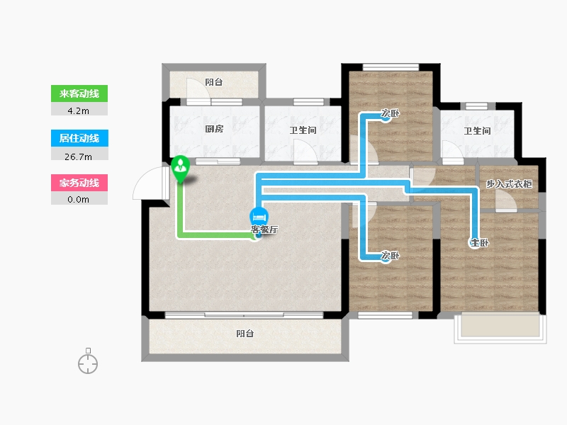 四川省-成都市-光明蓉府-96.79-户型库-动静线