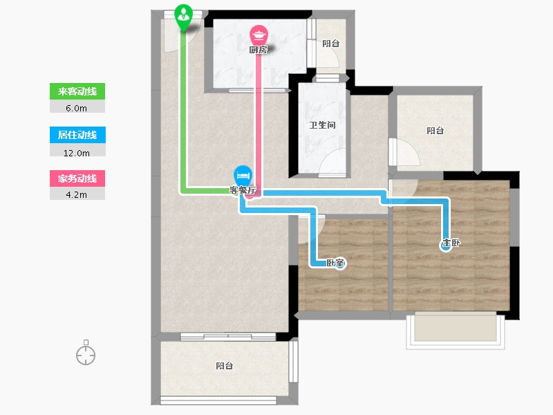 广东省-惠州市-文鼎华府-73.54-户型库-动静线