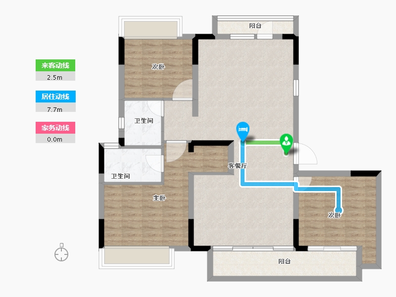 四川省-成都市-光明蓉府-102.40-户型库-动静线