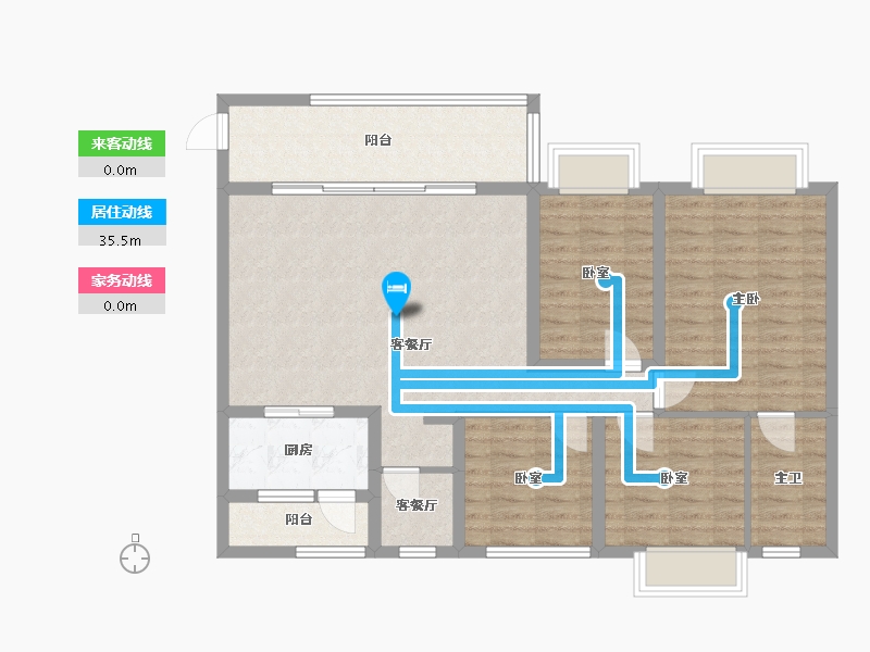 四川省-成都市-鹭湖宫19区长河湾-102.31-户型库-动静线