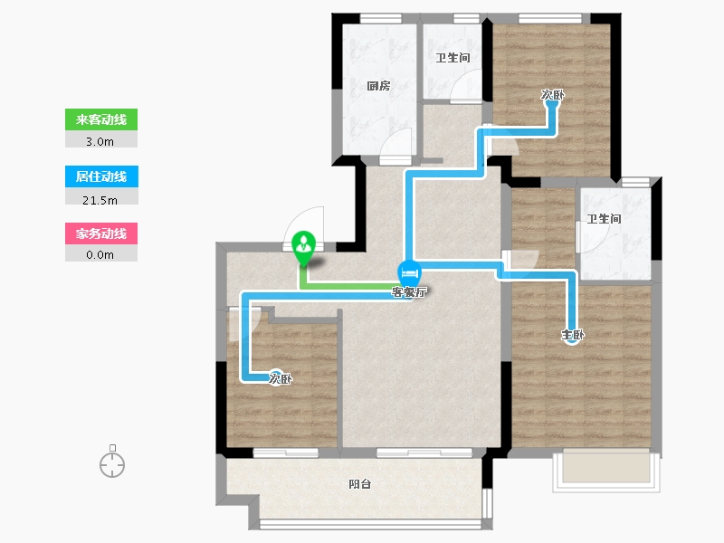 江苏省-镇江市-镇江金山铭著-92.86-户型库-动静线