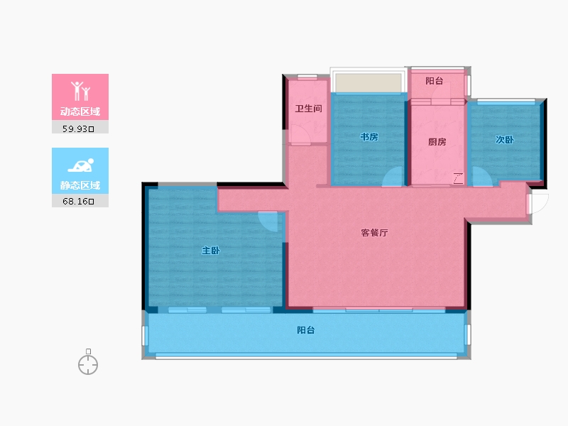 广西壮族自治区-桂林市-万达光屿湖-111.00-户型库-动静分区