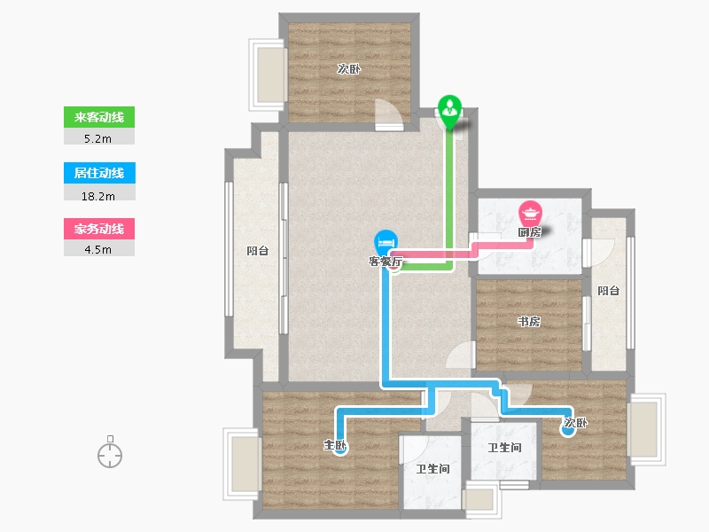 天津-天津市-中骏，珑景台-10.00-户型库-动静线