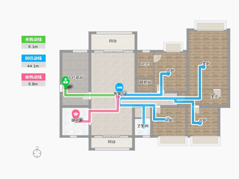 四川省-成都市-熙畔别院-156.23-户型库-动静线