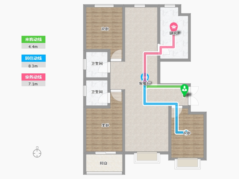 山东省-德州市-双企·龙城和悦府-128.00-户型库-动静线