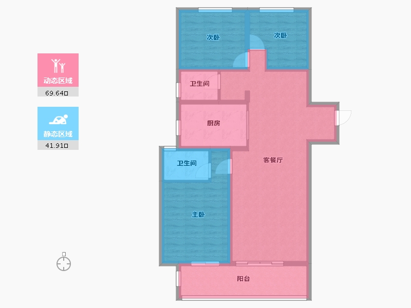 河南省-郑州市-康桥-99.00-户型库-动静分区