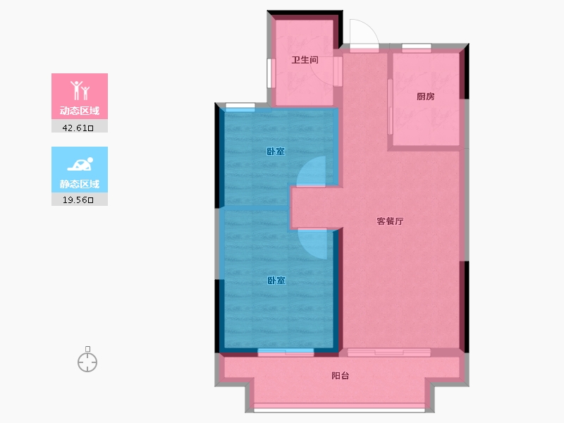 广西壮族自治区-北海市-融创海映兰屿-55.24-户型库-动静分区