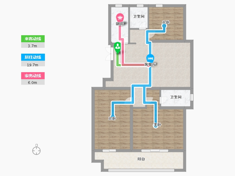 山东省-德州市-名仕雅居二期-95.99-户型库-动静线