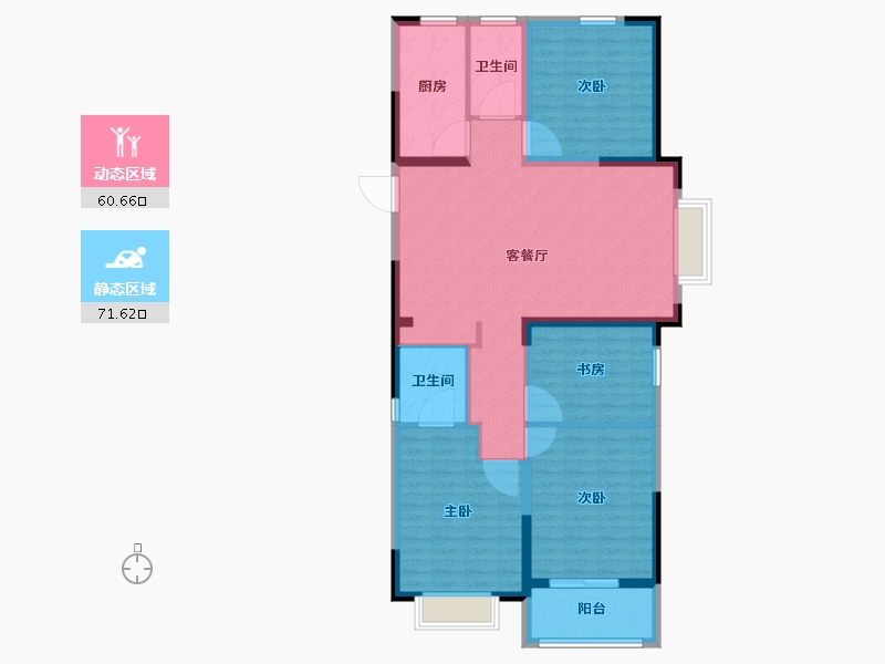 山东省-德州市-双企·龙城和悦府-120.01-户型库-动静分区