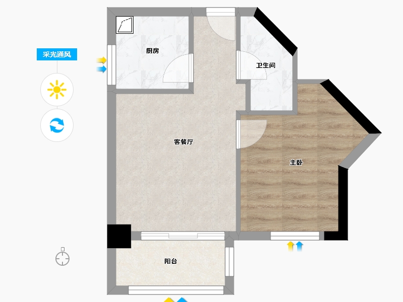 福建省-漳州市-信和御龙天下-37.28-户型库-采光通风