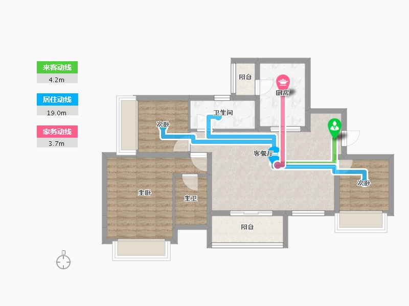 四川省-成都市-金科集美星宸-78.38-户型库-动静线