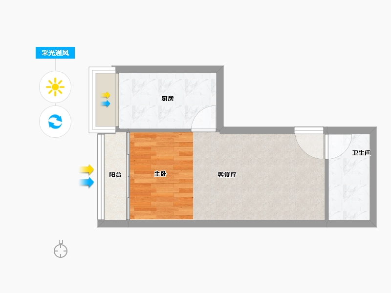 河南省-南阳市-亿安天下城-38.40-户型库-采光通风