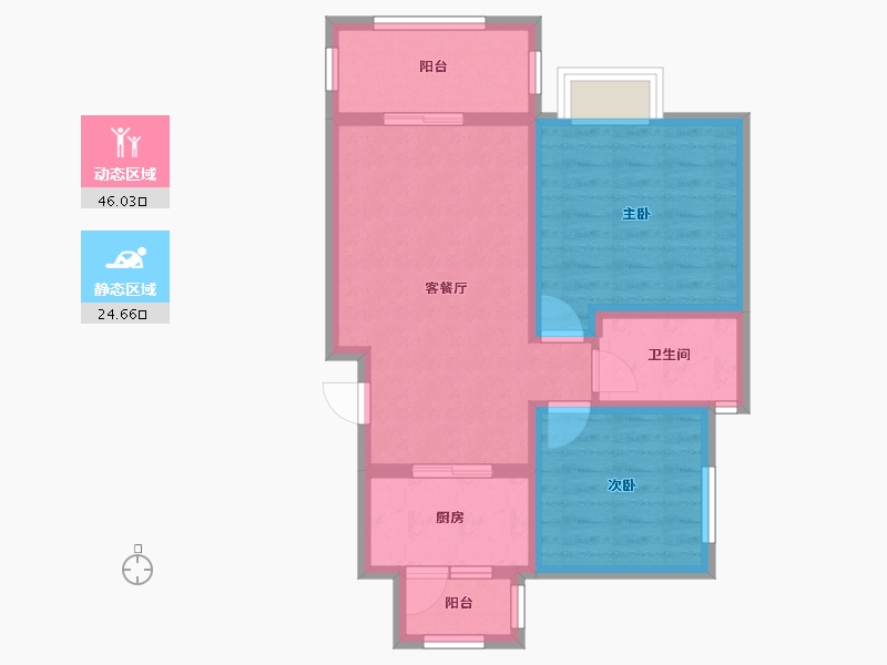 四川省-德阳市-凯州国际-62.11-户型库-动静分区