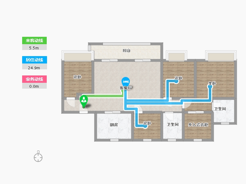 河南省-新乡市-建业比华利庄园-117.29-户型库-动静线