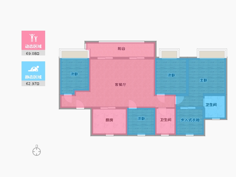 河南省-新乡市-建业比华利庄园-117.29-户型库-动静分区