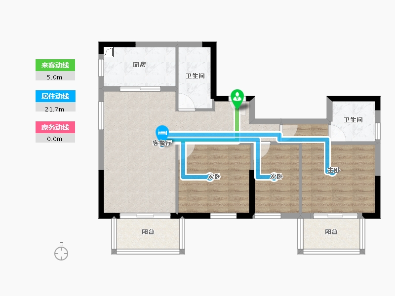 福建省-漳州市-信和御龙天下-81.60-户型库-动静线