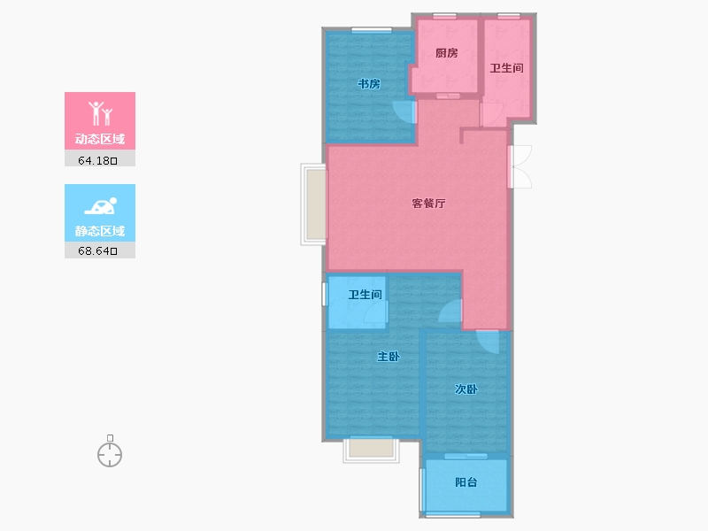 山东省-德州市-双企·龙城和悦府-120.01-户型库-动静分区