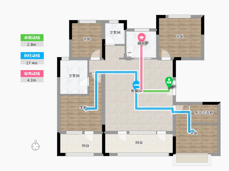 山东省-青岛市-绿地国科健康科技小镇-121.55-户型库-动静线