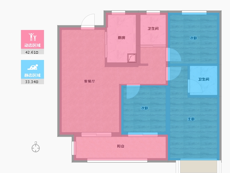 河北省-沧州市-花语城-80.00-户型库-动静分区